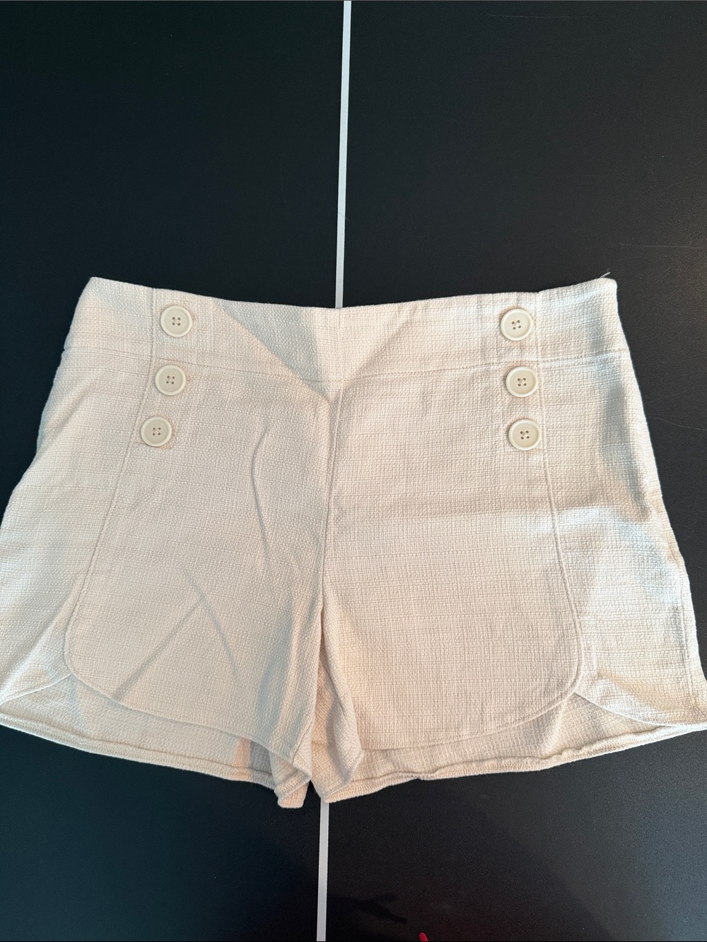 Loft Women’s The Riviera Cream Button-Accent Sailor Shorts-6